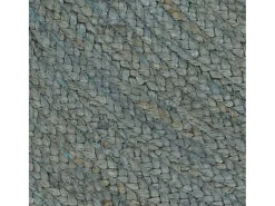 Tapete artesanal em juta redondo 90 cm verde azeitona PT743702