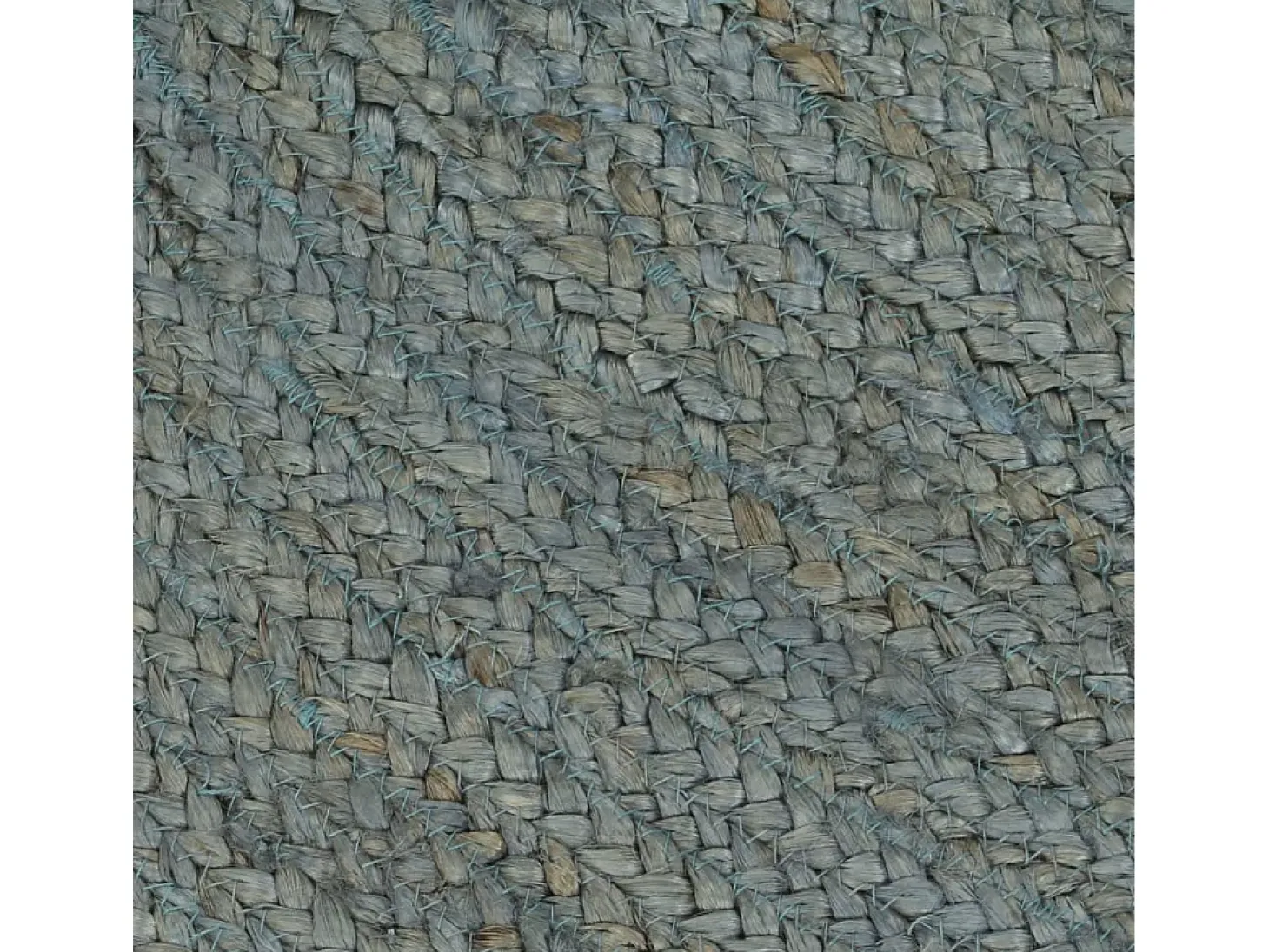 Tapete artesanal em juta redondo 90 cm verde azeitona PT743702