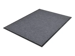Tapete cinzento para porta em PVC 90 x 120 cm PT445890
