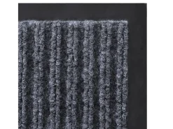 Tapete cinzento para porta em PVC 90 x 120 cm PT445890