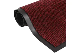Tapete controlo pó retangular tufado 2 pcs 120x180 cm vermelho PT369536