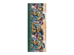 Tapete cozinha - desenhos de paisagens - multicolorido - 52 x 200 cm - RICCI