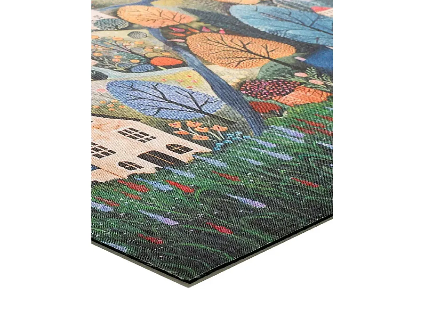 Tapete cozinha - desenhos de paisagens - multicolorido - 52 x 100 cm - RICCI