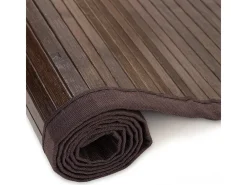 Tapete de Bambu 80x240 cm Castanho