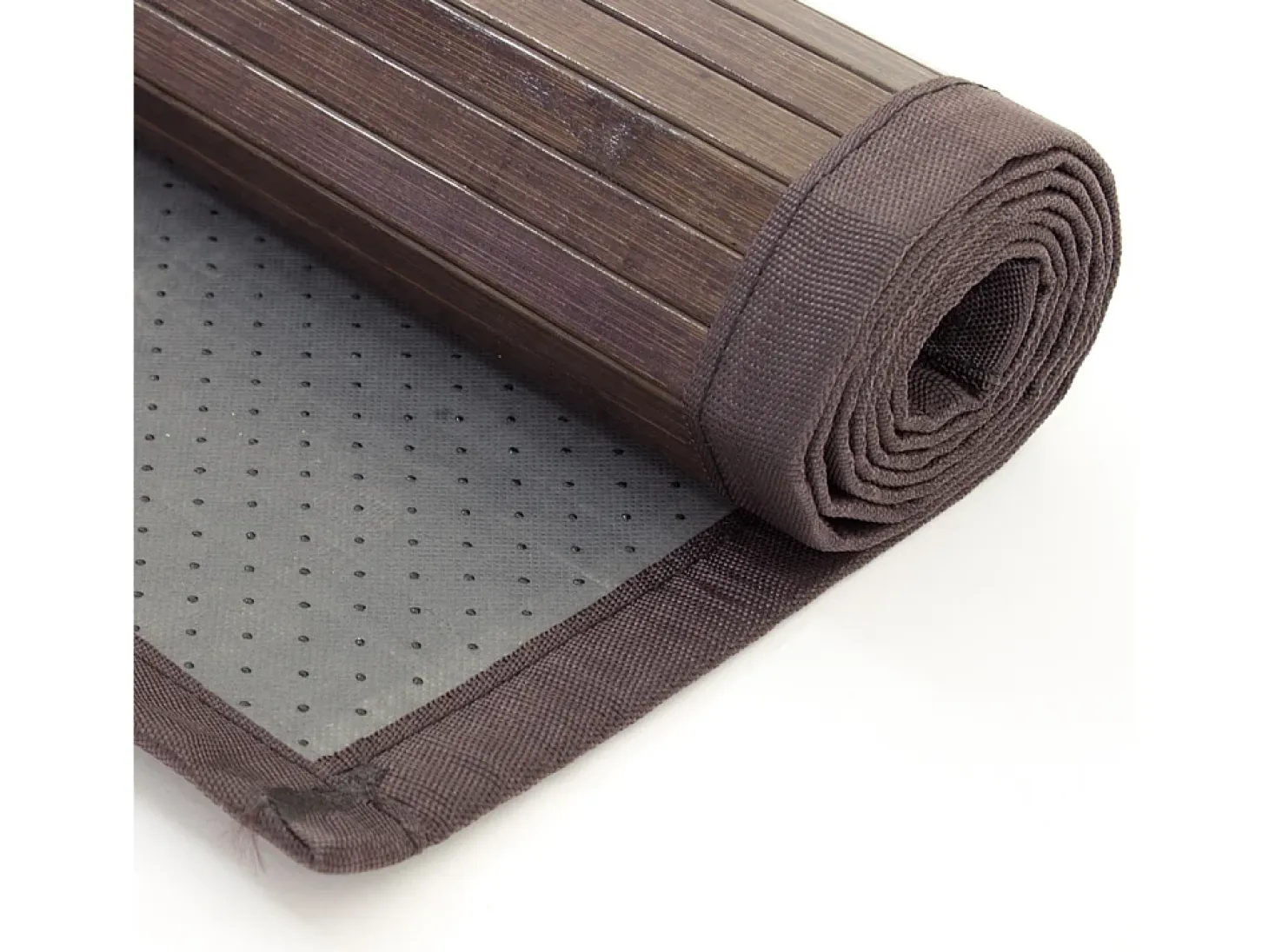 Tapete de Bambu 80x240 cm Castanho