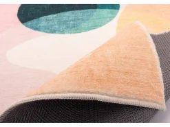 Tapete de banho estampado com pêlo macio 60x100 cm multicolorido Ariella