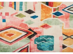 Tapete de banho estampado com pêlo macio 50x60 cm multicolorido Ariella