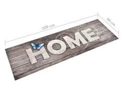 Tapete de cozinha lavável com design Home 60x300 cm PT191179