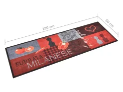 Tapete de cozinha lavável com design tomates 60x180 cm PT641398