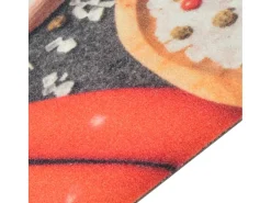Tapete de cozinha lavável 60x180 cm veludo padrão vegetais PT109697