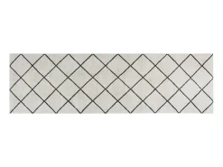 Tapete de cozinha lavável 60x180 cm veludo padrão quadrados PT208918