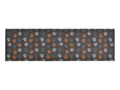 Tapete de cozinha lavável 60x180 cm veludo padrão patinhas PT125473
