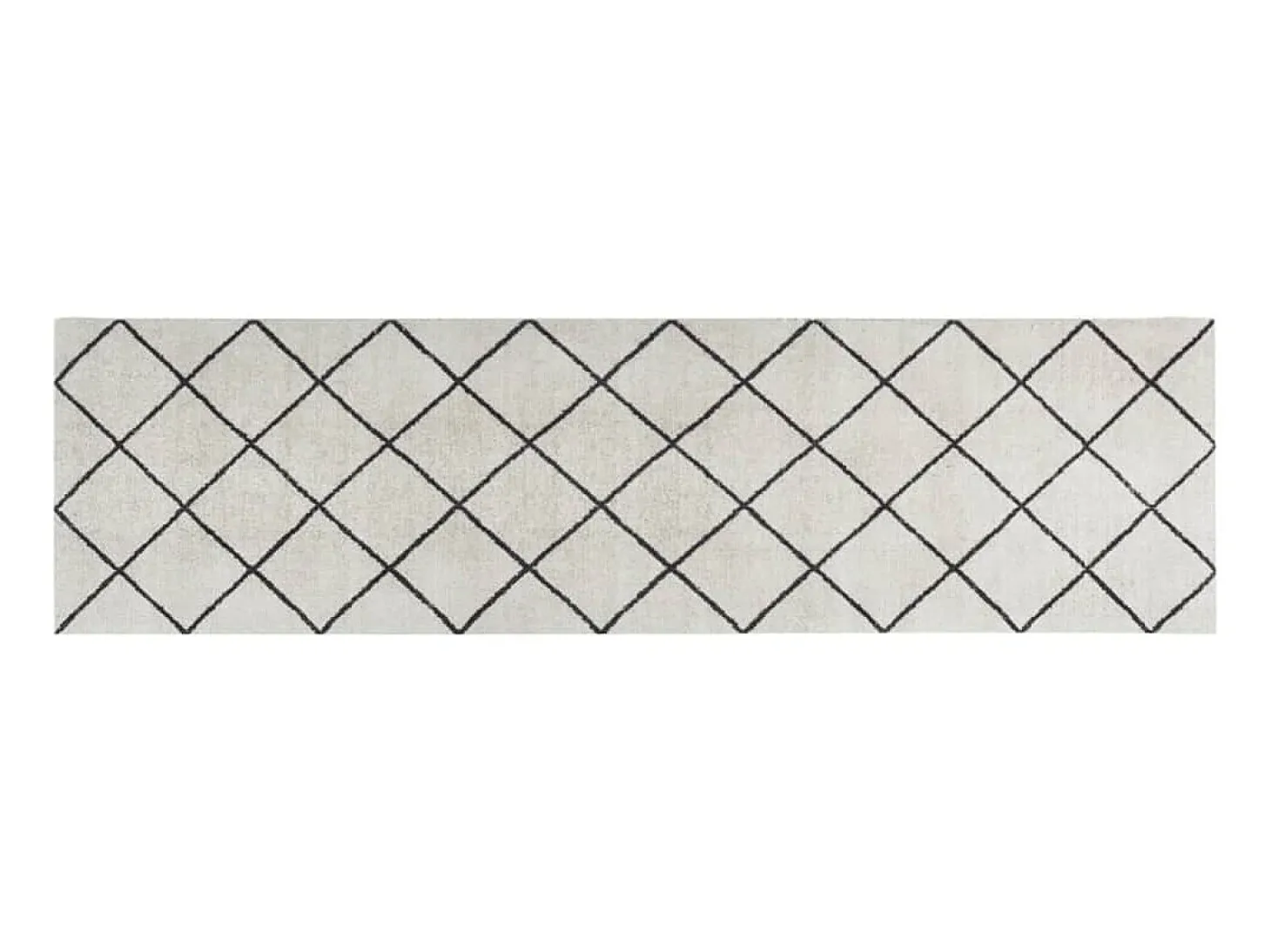 Tapete de cozinha lavável 45x150 cm veludo padrão quadrados PT438613