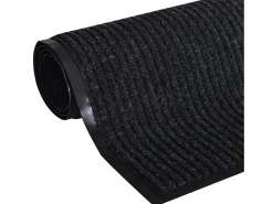 Tapete de entrada com nervuras PVC Preto 90 X 150 cm PT818024