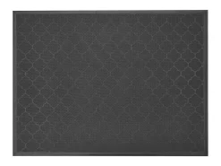 Tapete de Entrada SucceBuy, 119,4 x 89 cm, Capacho Exterior Interior Moderno Elegante, Reverso Antiderrapante TPE, Resistente Lavável, Capta Poeira, Marrom