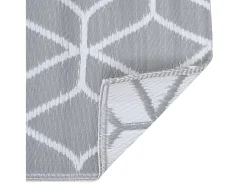 Tapete de Exterior ARAKIL 120x180 cm em Cinza - Conforto e Estilo para Seu Espaço ao Ar Livre