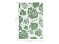 Tapete de Exterior ARAKIL Verde 160x230 cm - Estilo e Conforto para Seu Espaço ao Ar Livre