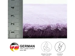 Tapete de lã com degradê de cores 140x200 cm roxo Wool Comfort