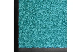 Tapete de porta lavável 60x90 cm azul ciano PT583112