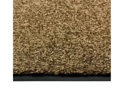Tapete de porta lavável 60x90 cm castanho PT122651