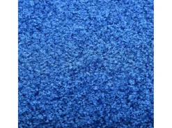 Tapete de porta lavável 90x120 cm azul PT587946