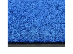 Tapete de porta lavável 90x120 cm azul PT587946