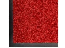 Tapete de porta lavável 60x90 cm vermelho PT365468