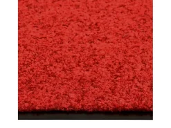Tapete de porta lavável 90x120 cm vermelho PT289352