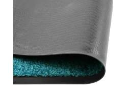 Tapete de porta lavável 90x120 cm azul ciano PT829860