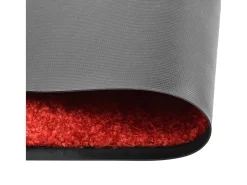 Tapete de porta lavável 90x150 cm vermelho PT272323