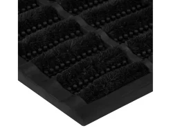 Tapete de porta retangular 40x60 cm borracha e fibra de coco PT594104