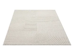 Tapete design moderno boho - Creme - 160 x 220 cm - SANTO PLUS