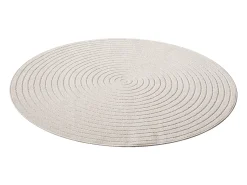 Tapete design moderno boho - Creme - 120 cm Redondo - SANTO PLUS