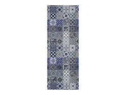 Tapete interior - Desenhos boémios - azul - 52 x 200 cm - SPRINTY