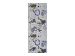Tapete interior - Desenhos de lavanda - violeta - 52 x 200 cm - SPRINTY