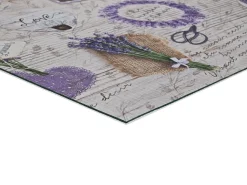 Tapete interior - Desenhos de lavanda - violeta - 52 x 200 cm - SPRINTY
