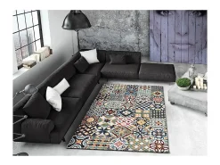 Tapete interior - geométrico - multicolorido - 160 x 230 cm - MOAR
