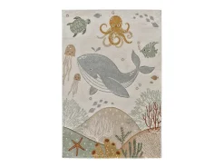 Tapete interior - infantil animais - multicolorido - 120 x 170 cm - BALLOON