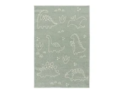 Tapete interior - infantil dinossauros - verde - 120 x 170 cm - BEATS
