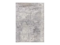 Tapete interior - shaggy abstrato - cinza - 80 x 150 cm - KIVET