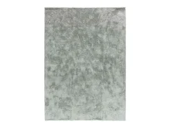 Tapete interior - shaggy liso - prateado - 80 x 150 cm - ROMA