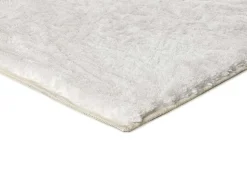 Tapete interior - shaggy liso - branco - 80 x 150 cm - ROMA