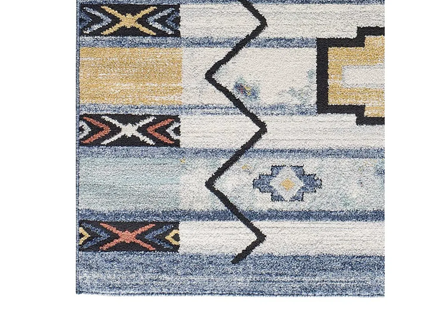 Tapete interior - étnico - multicolorido - 80 x 150 cm - MABEL