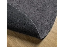 Tapete pelo curto macio e lavável HUARTE Ø 200 cm antracite PT253222