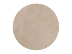 Tapete pelo curto macio e lavável HUARTE Ø 160 cm cor areia PT450527