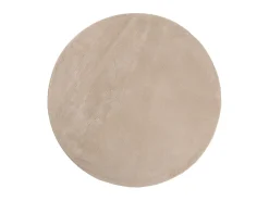 Tapete pelo curto macio e lavável HUARTE Ø 120 cm cor areia PT436311
