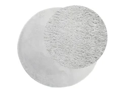 Tapete pelo curto macio e lavável HUARTE Ø 120 cm cinzento PT831566