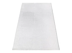 Tapete Rio sala estar antiderrapante arco, Branco, 160 x 220 cm