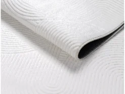 Tapete Rio sala estar antiderrapante arco, Branco, 160 x 220 cm