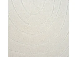 Tapete Rio sala estar antiderrapante oceano, Creme, 120 x 160 cm